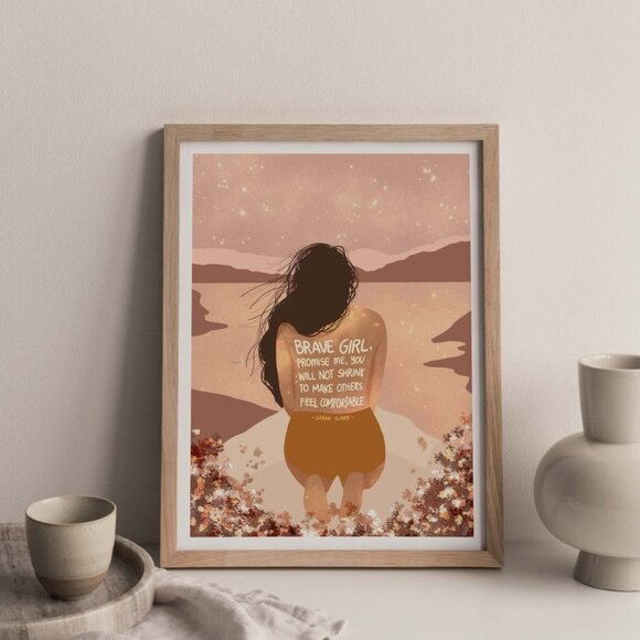 Brave Girl Art Print - Picture 3 of 3